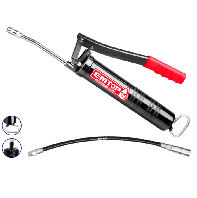 ENGRASADOR MECANICO 400CC - 4500 PSI (TUBO ACERO 1.2MM - INCLUYE DOS BOQUILLAS) EMTOP