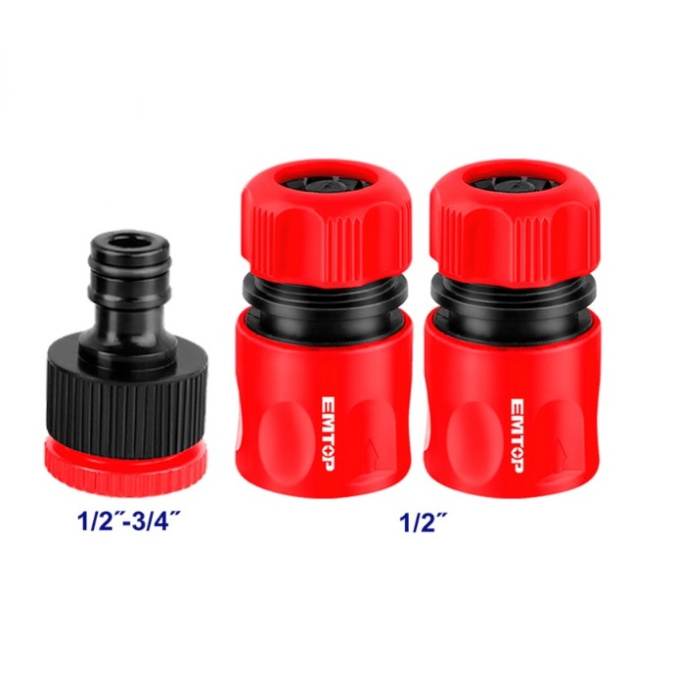 JUEGO 3 CONECTORES MANGUERA 1/2' EMTOP