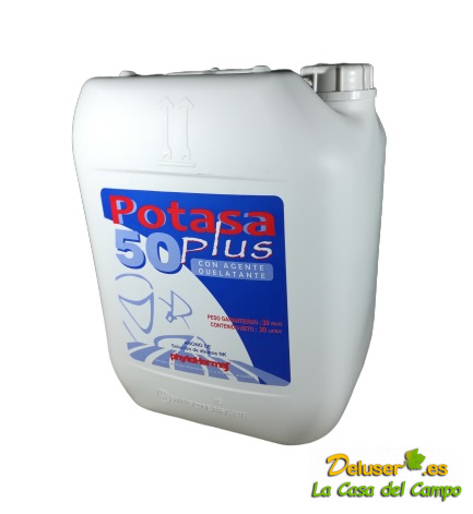 Potasa 50 Plus Phytohermes – Fertilizante Foliar con Óxido de Potasio para Aumento de Rendimiento en Cultivos, 5L y 10L